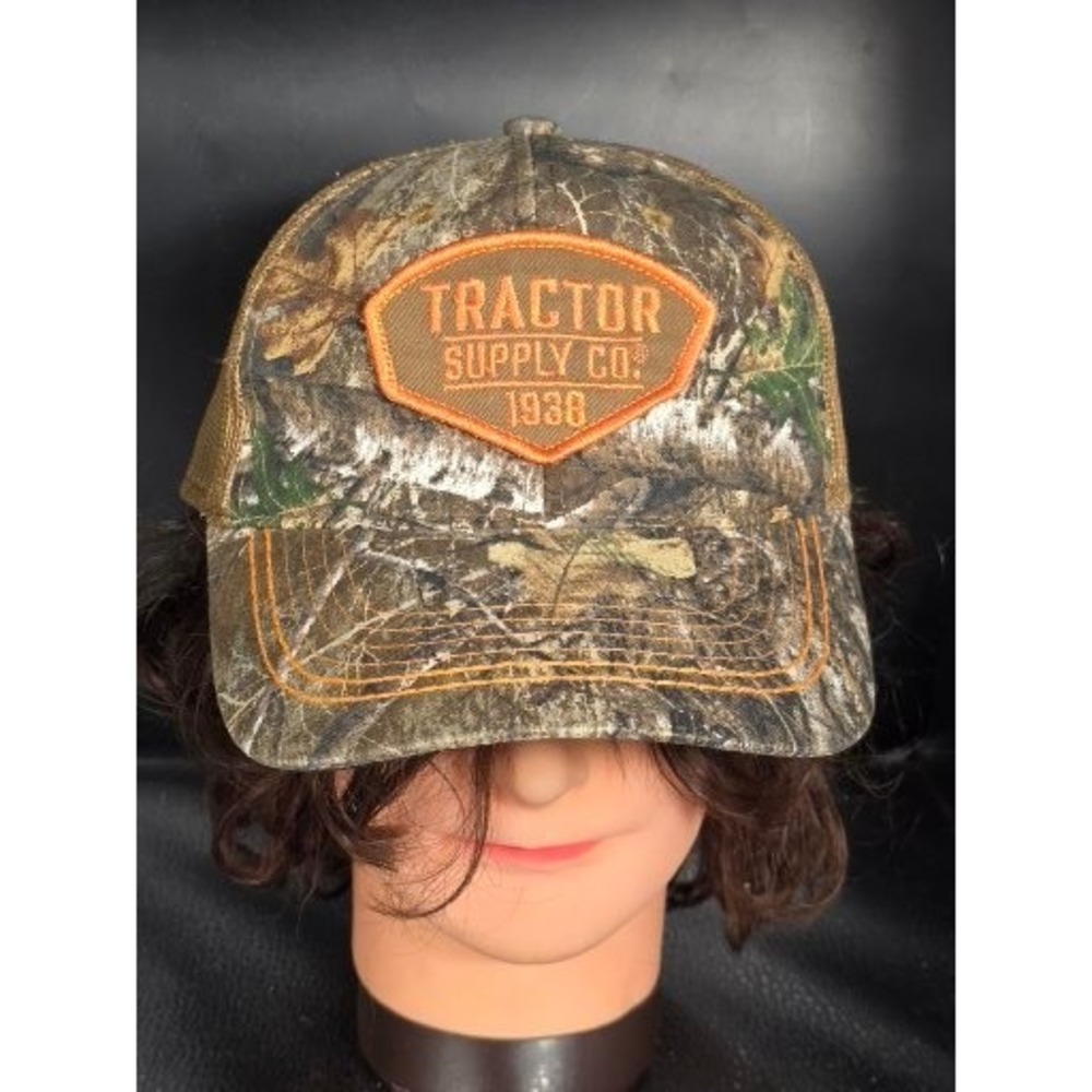 Outdoor Cap Tractor Supply Co. 1938 Camo Mesh Trucker Hat Cap Adjustable